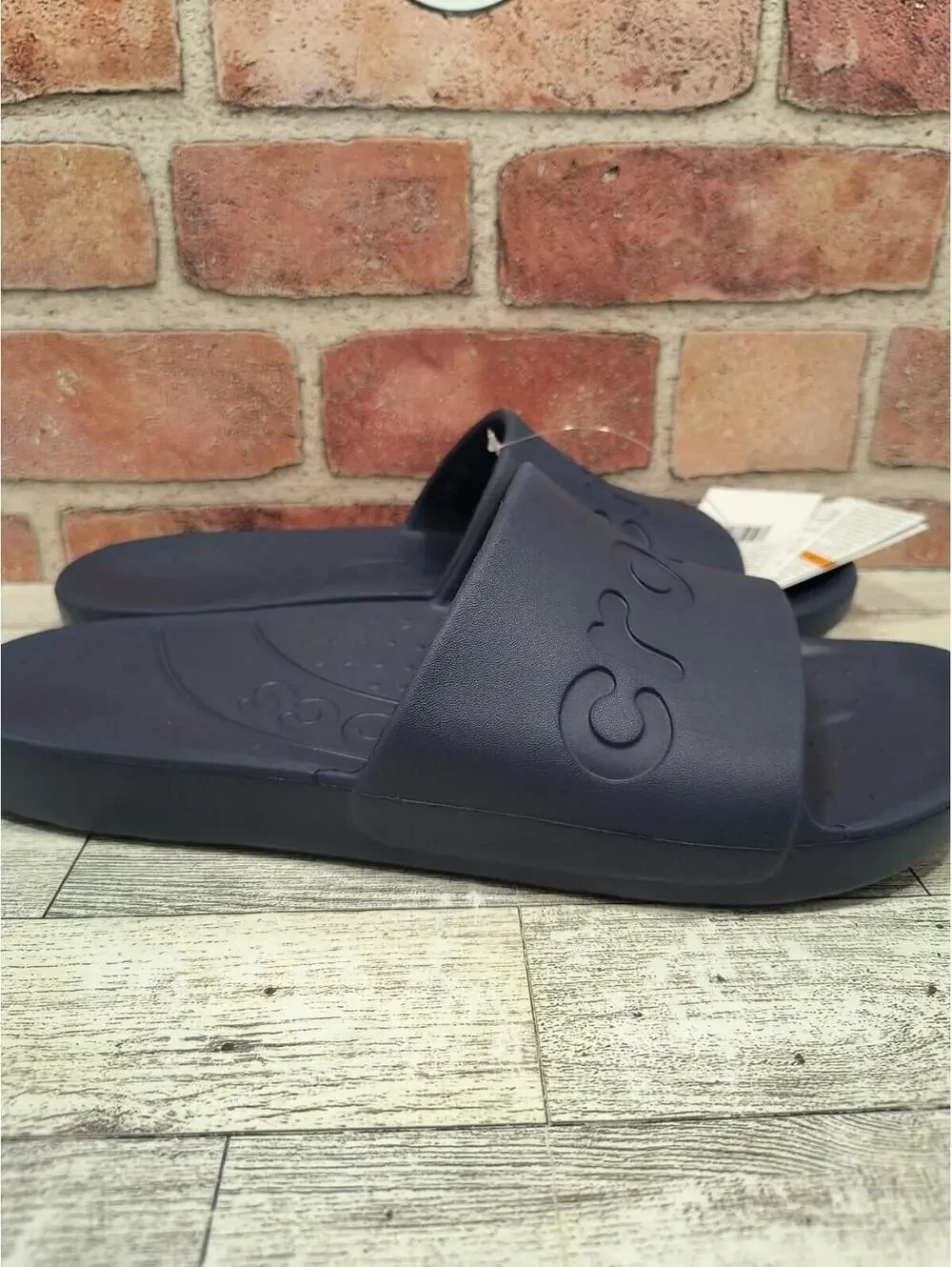 Crocs Essentials Slide Men's 9 Women's 11 Navy Blue Comfort 210088-410 NWT